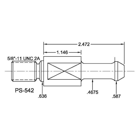 Tj Davies Co Solid Retention Knob PS-542